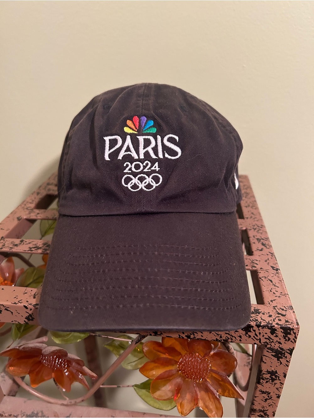 Nike Club Cap Paris 2024 Olympics NBC Hat Black Size M/L Adjustable Buckle